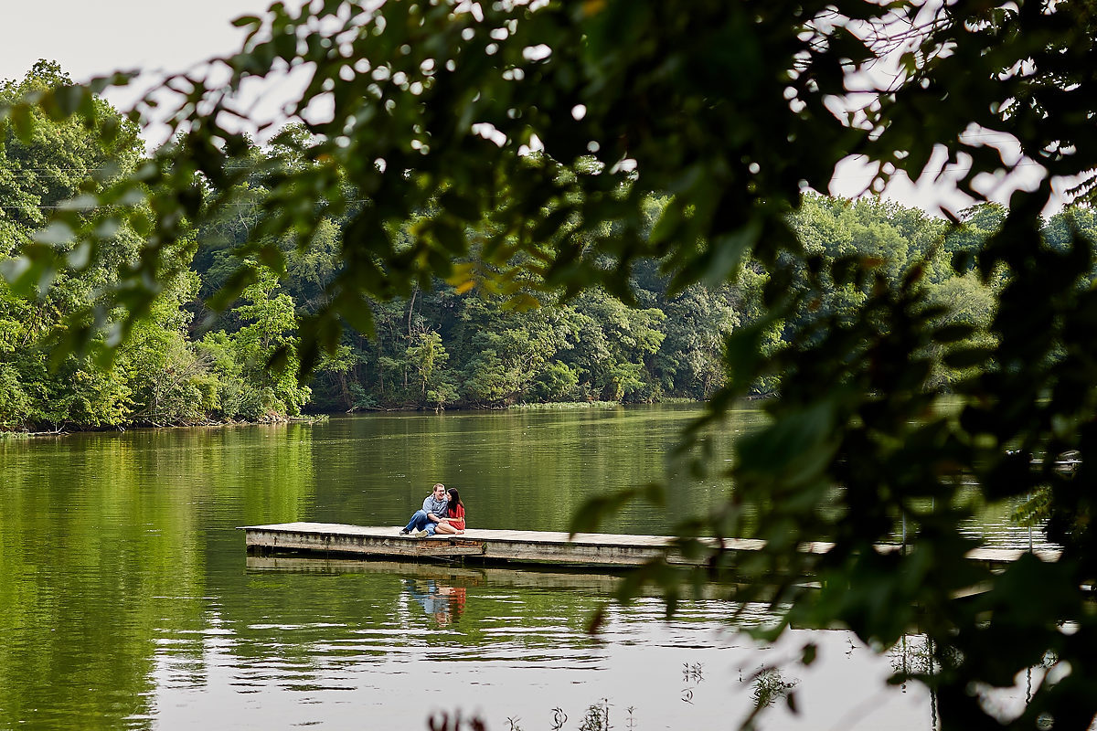 Lake Bloomington Engagement Wedding Photos